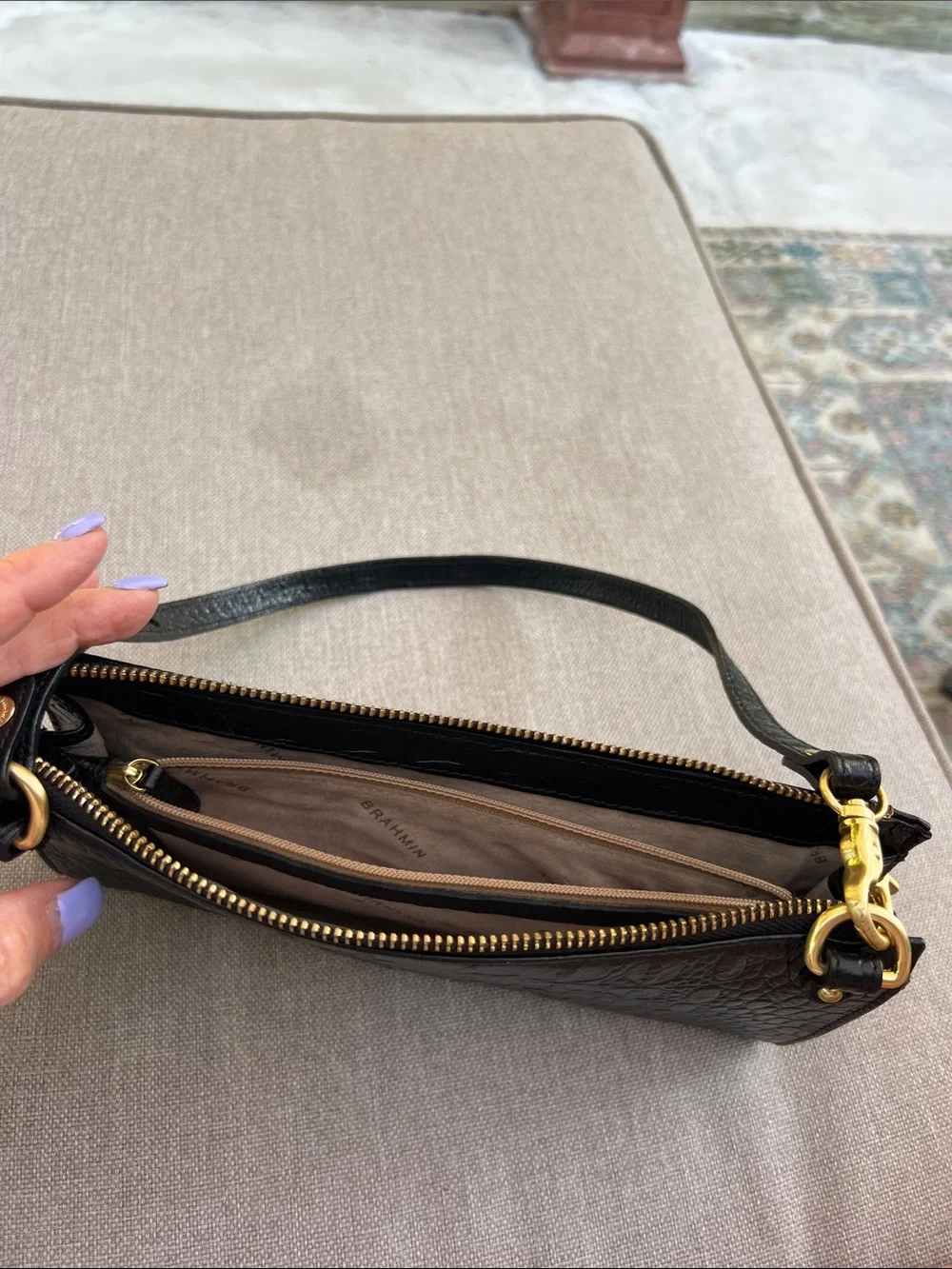 Brahmin sleek wristlet